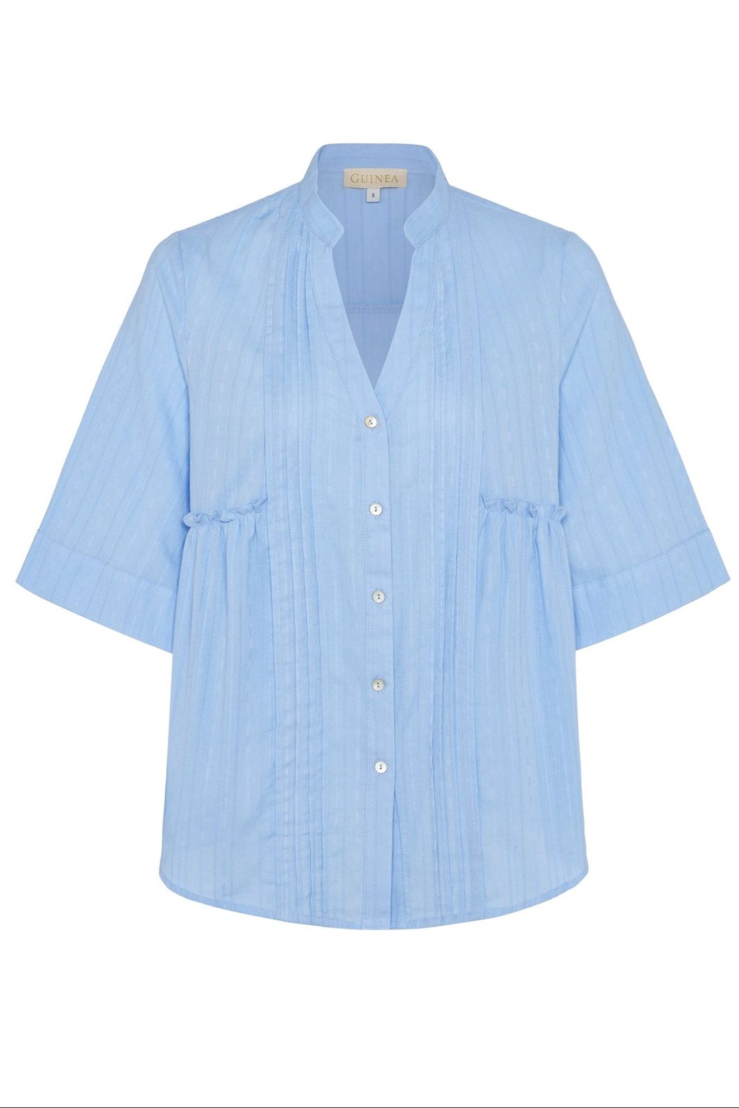 Kos Cornflower Blue Cotton Top - 50% Off