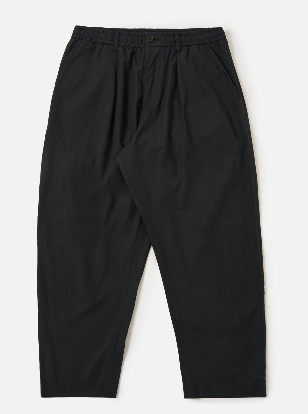Black Broadcloth Oxford Pant