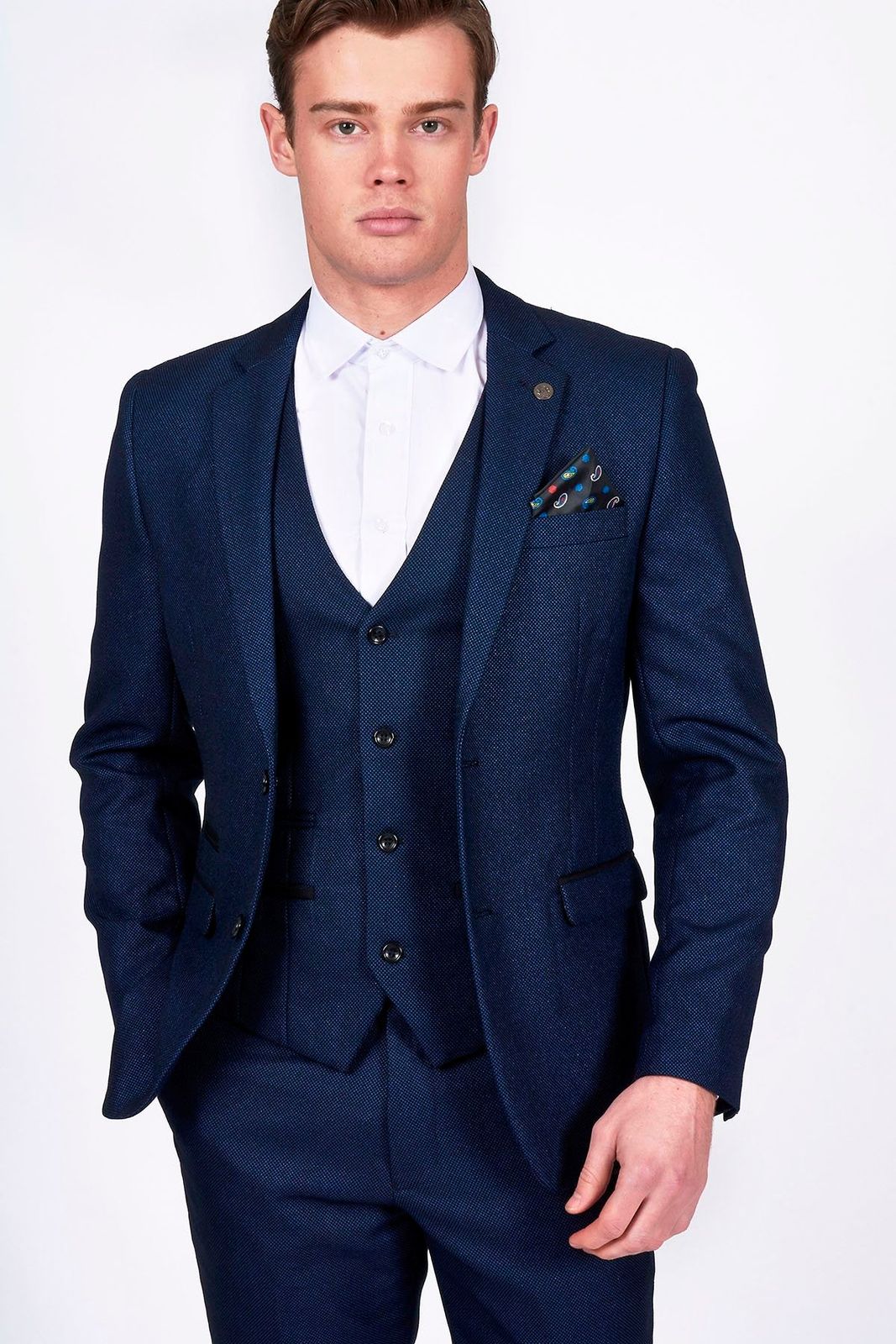 Marc Darcy Callum blue Three Piece Suit