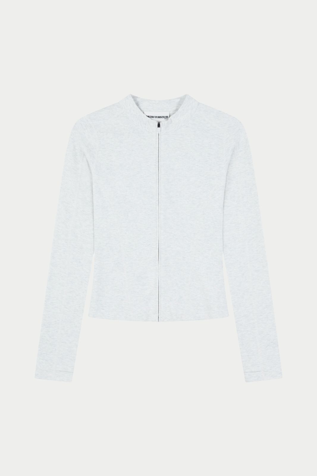 SCULPT SOFT TOUCH LONG SLEEVE ZIP THROUGH - GREY MARL