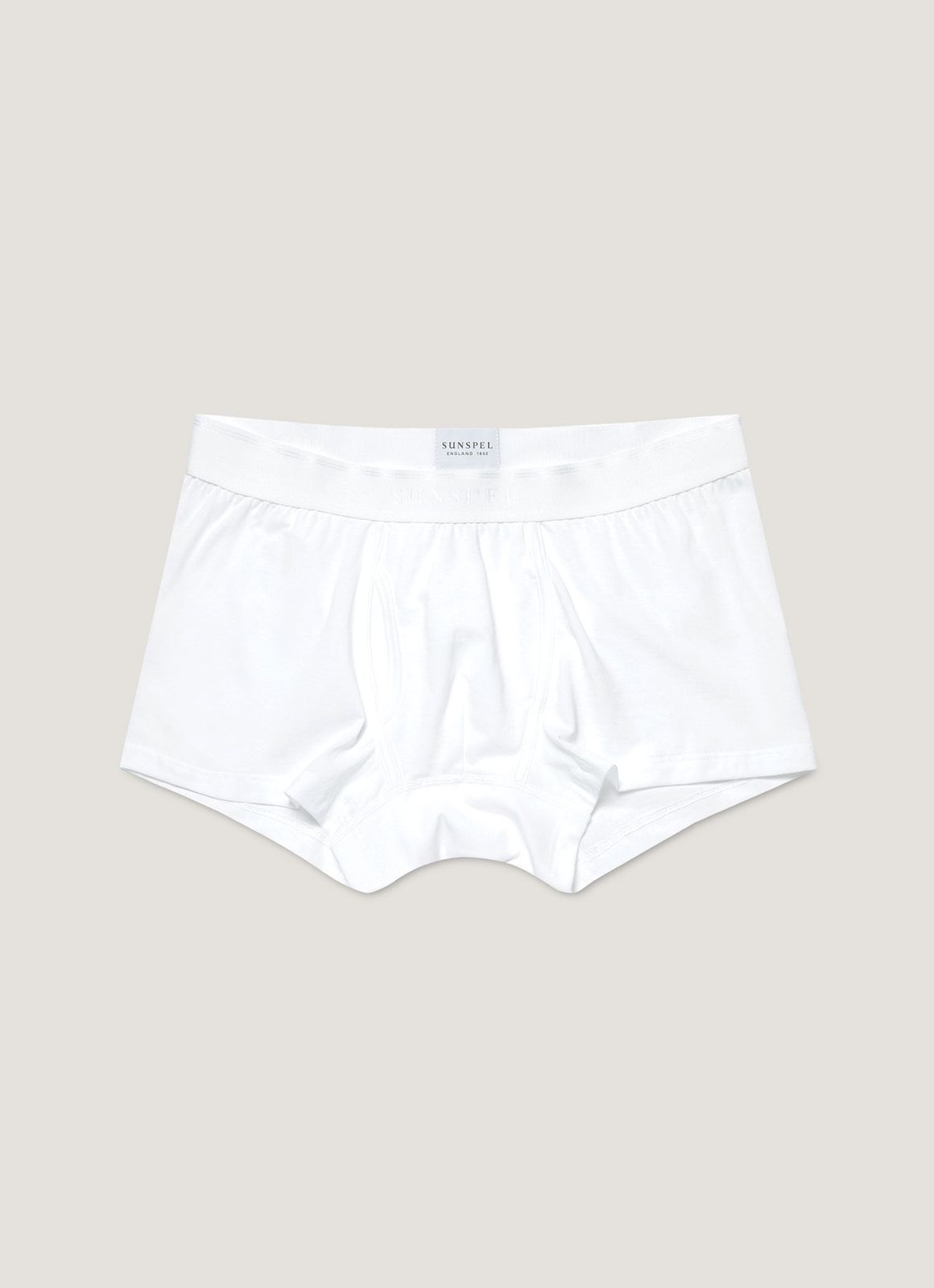 Men's Superfine Cotton Trunks in White