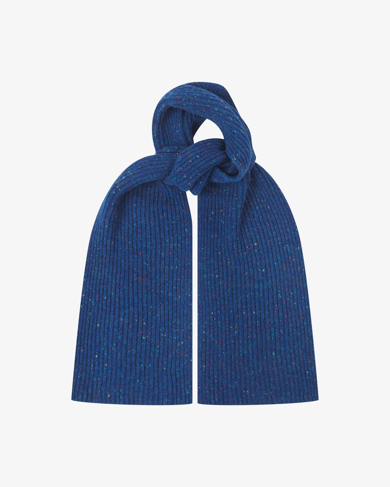 4021 Donegal wool scarf - ultra blue