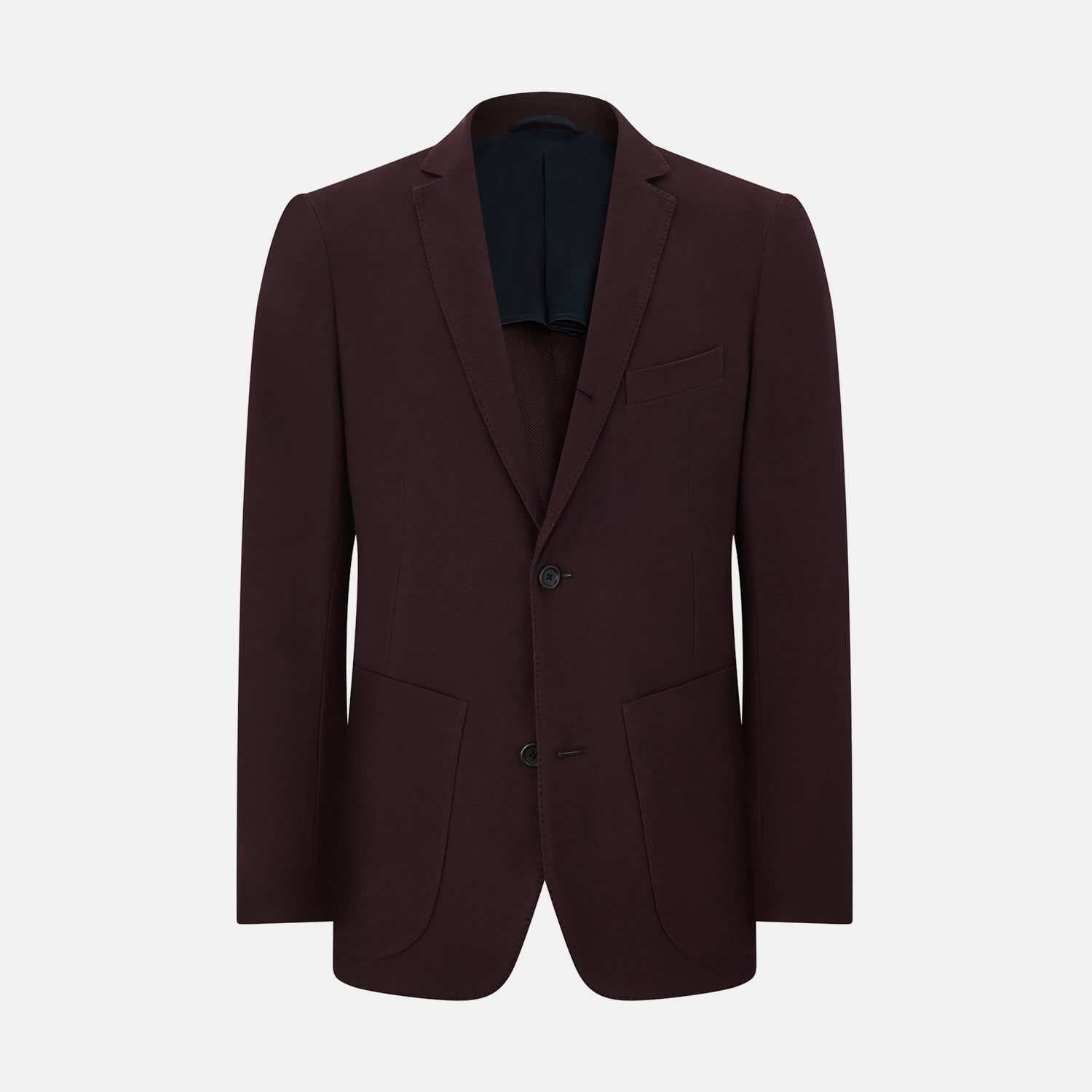 Burgundy Knitted London Blazer