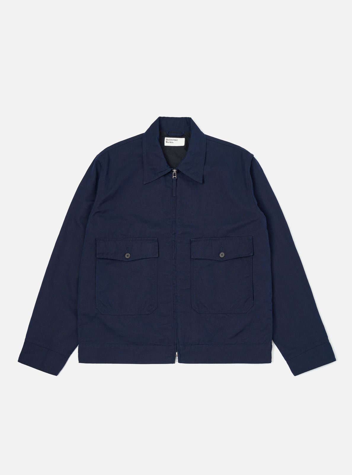 Navy Linen Slub Weave E130 Jacket