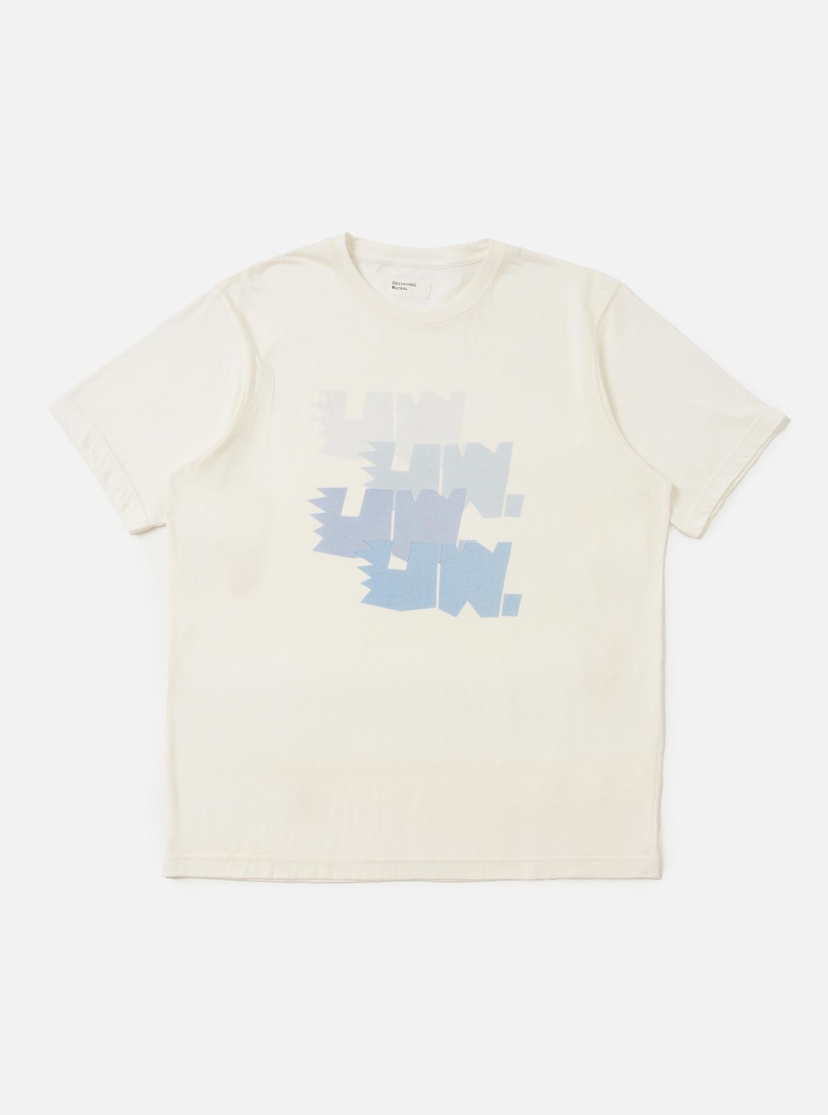 Ecru Single Jersey Multi UW Print Multi UW Print Tee