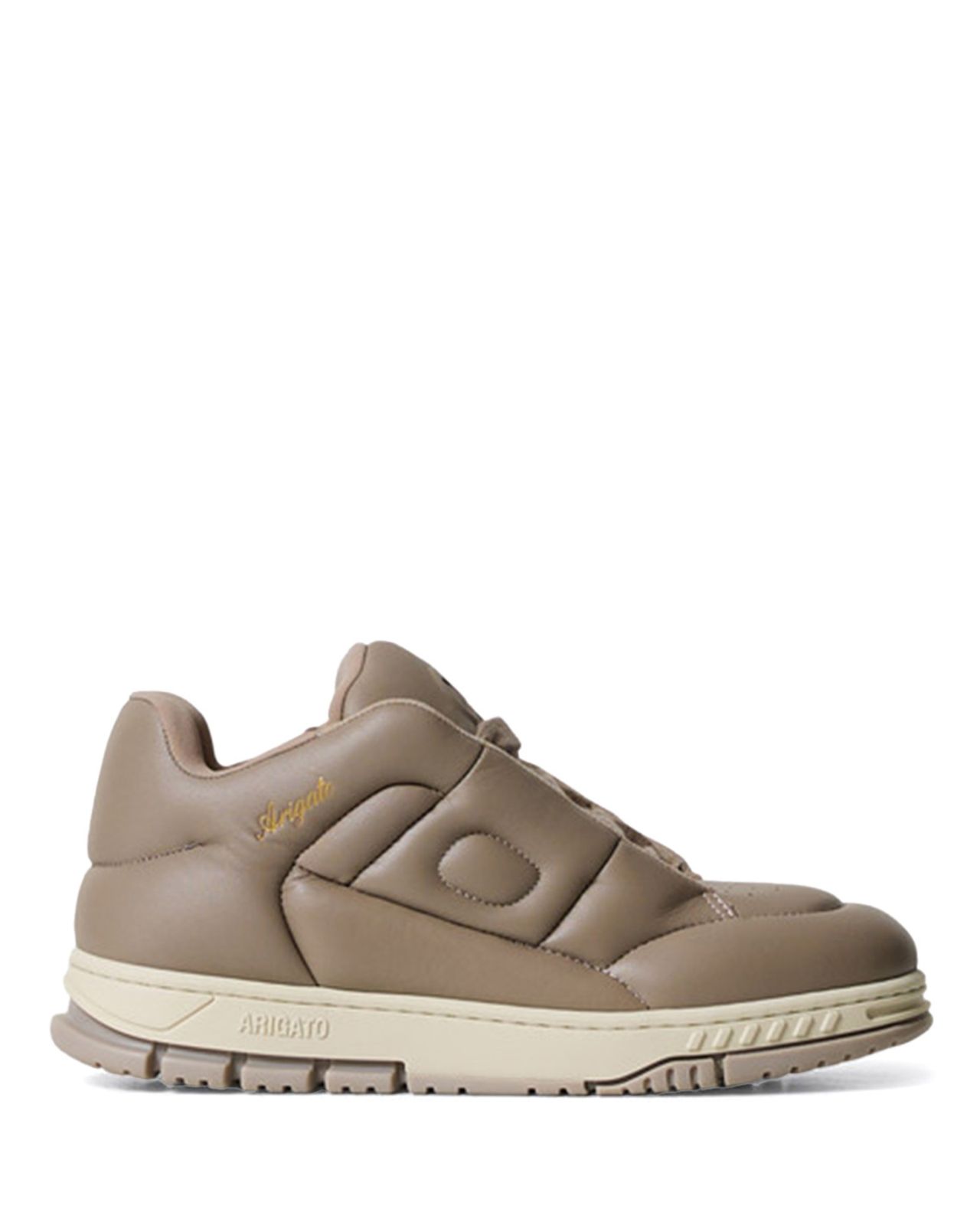 W Area Puff Puff Lt Brown Beige Leather
