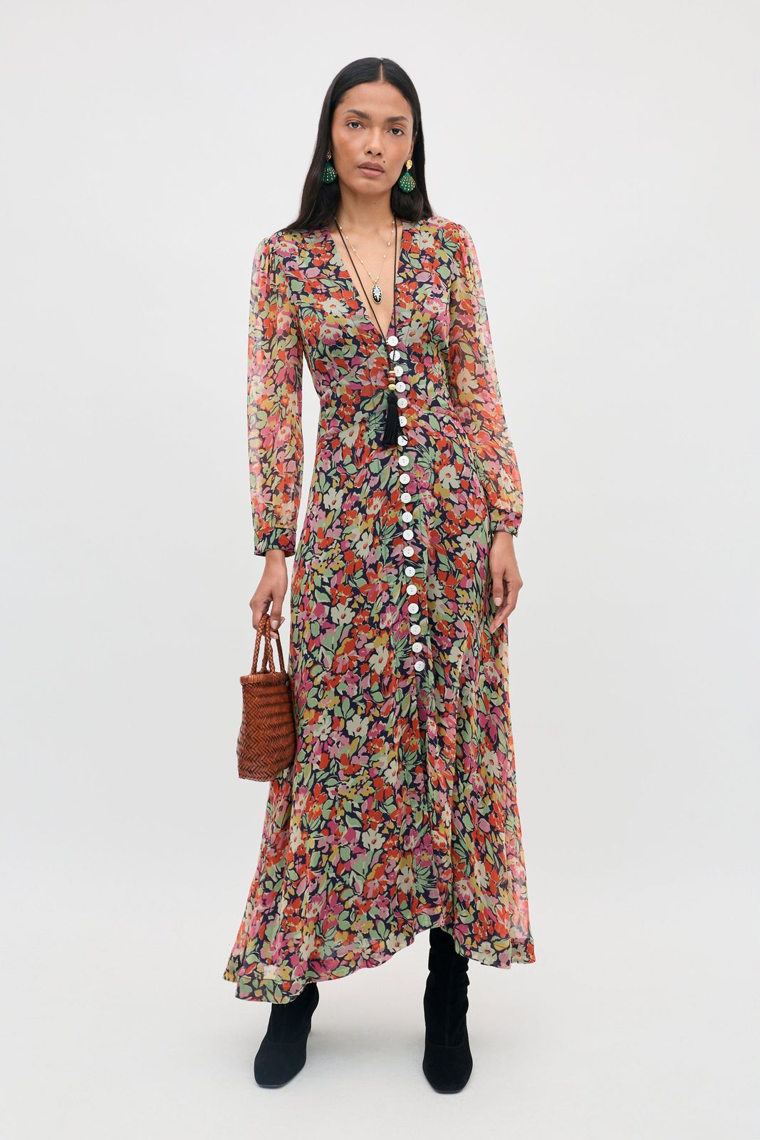 Avalyn -  Vintage Floral Deep Navy