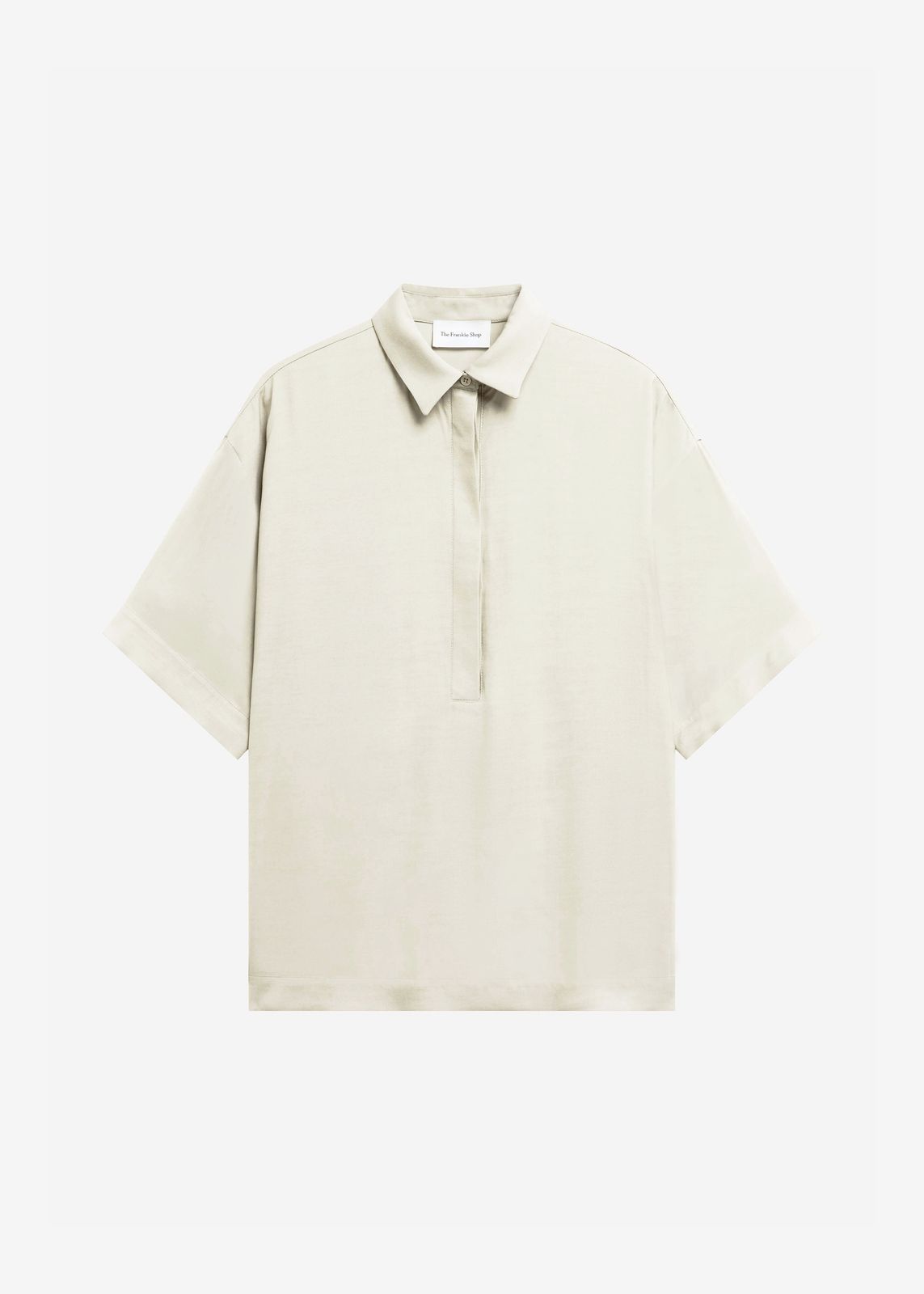 Eda Fluid Polo Shirt - Ivory