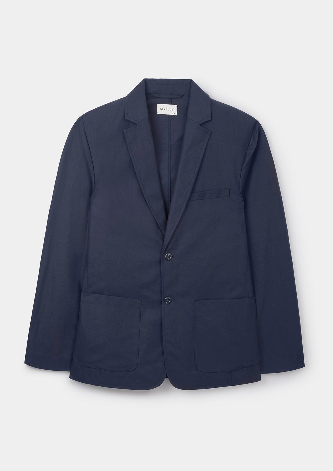 Ink Navy Cotton Linen Blazer