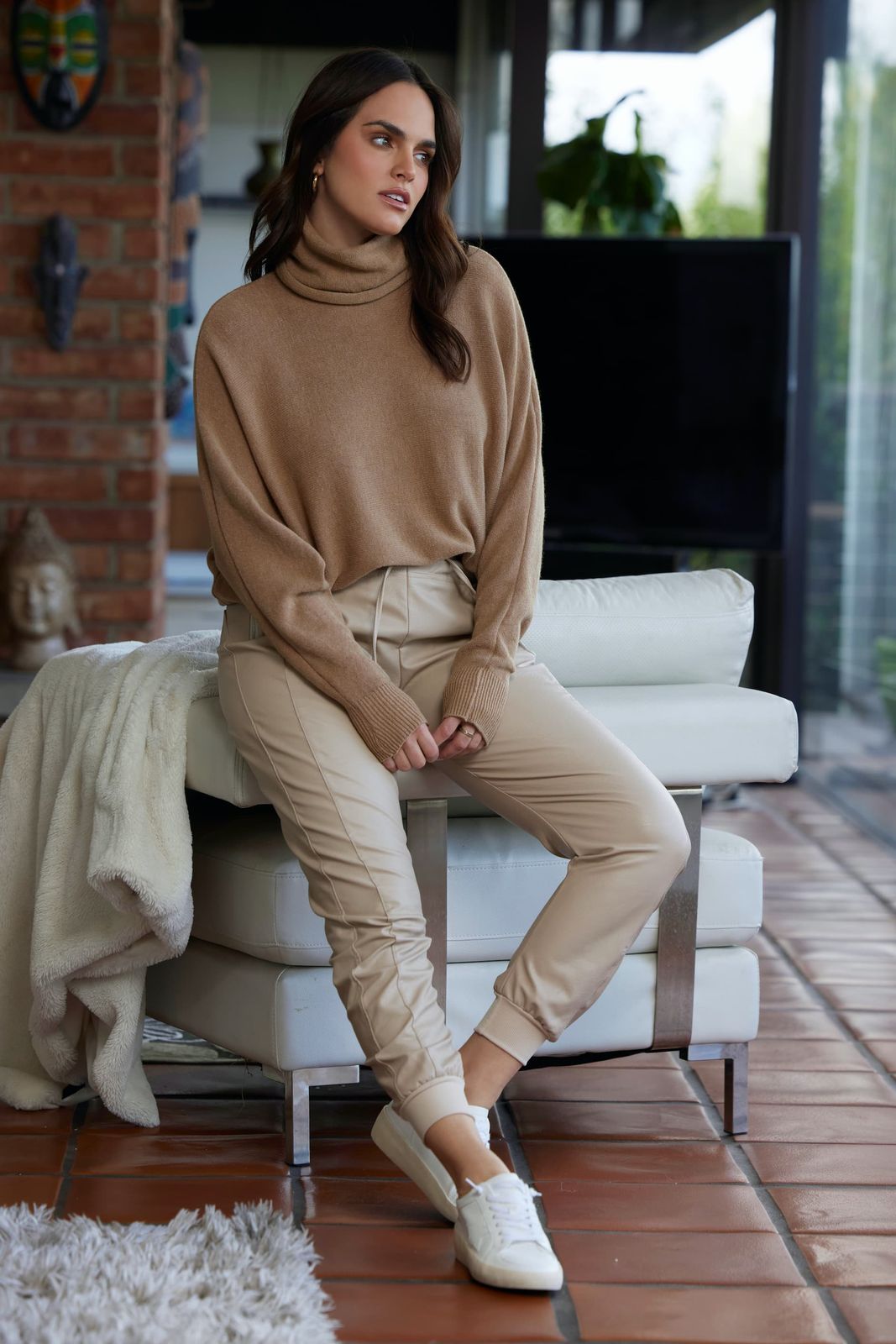 153 Faux Leather Ultimate Joggers