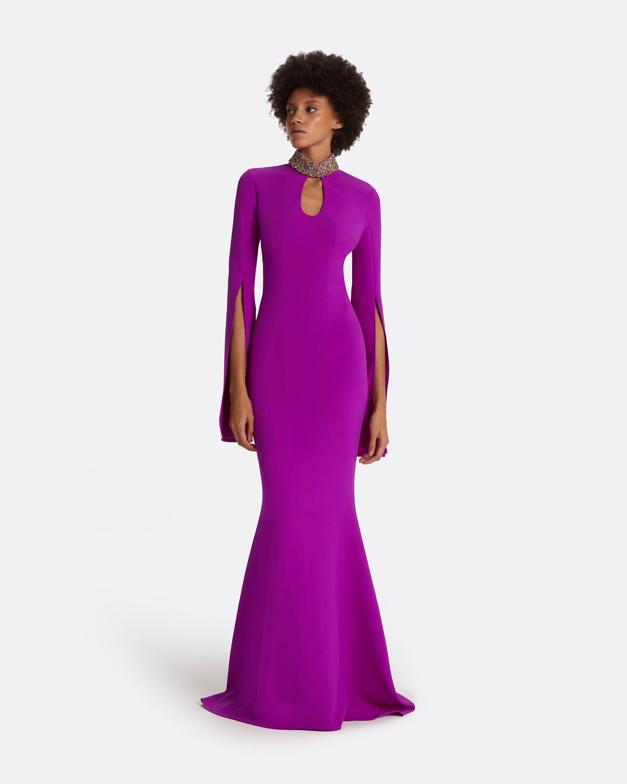 Anouk Magenta Long Dress