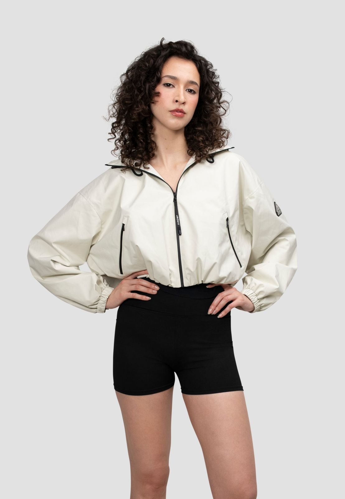 Orpheus Cropped Jacket Cream
