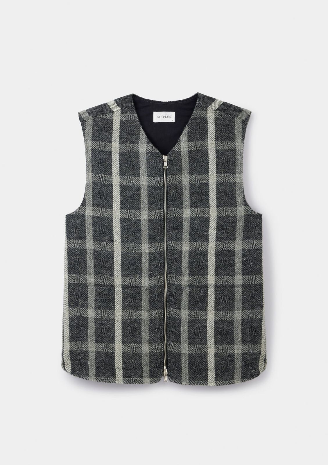 Cloth Co. Black & White Square Wool Gilet