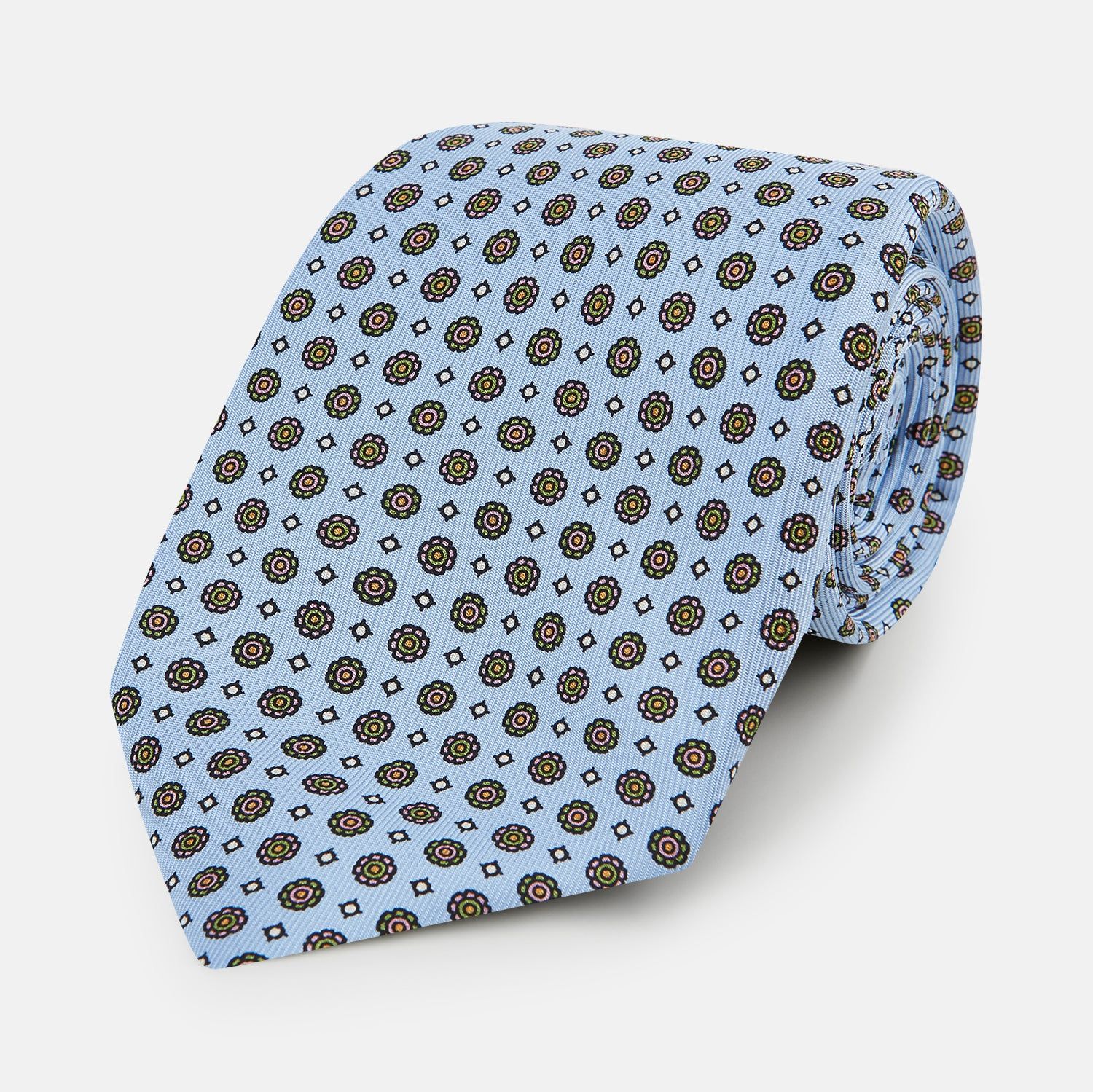 The Great Gatsby Seven-Fold Silk Sky Tie As Seen On Jay Gatsby