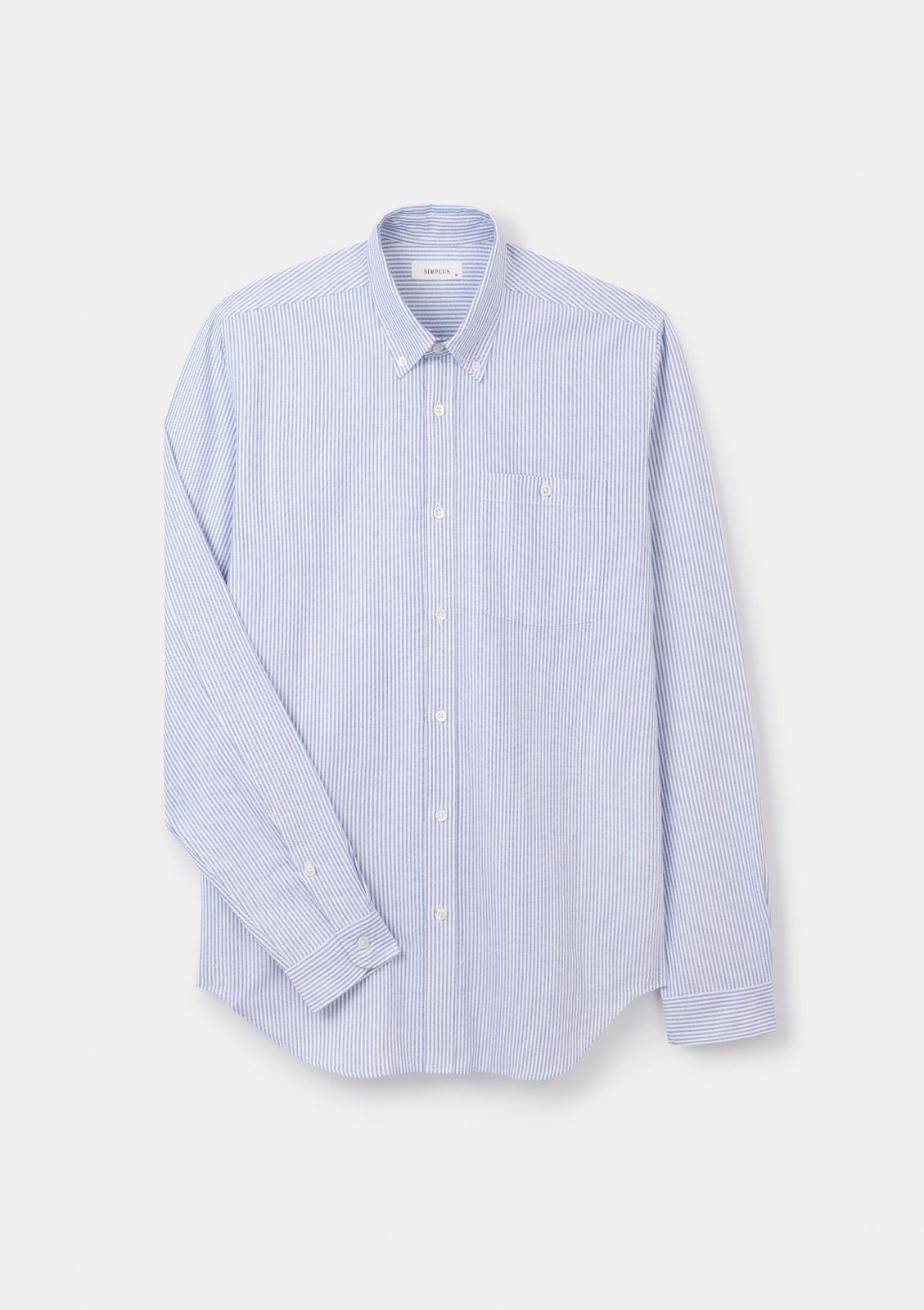 Navy & White Stripe Button-down Shirt