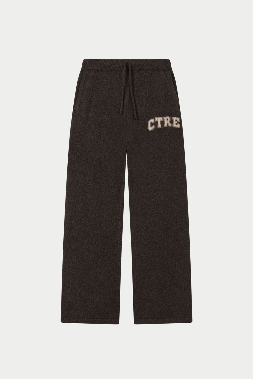 CTRE KNITTED JOGGERS - BROWN