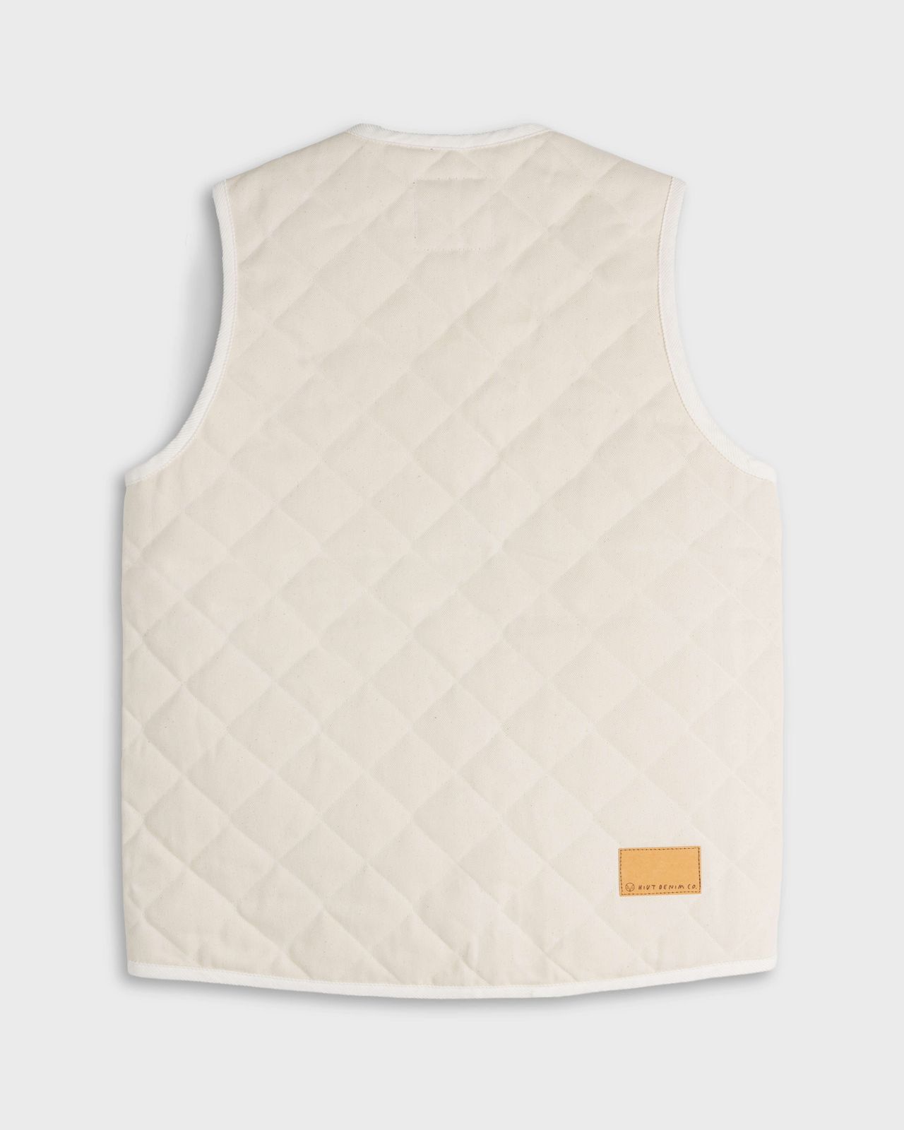 Hiut x Lavenham Men's Ecru Denim Gilet