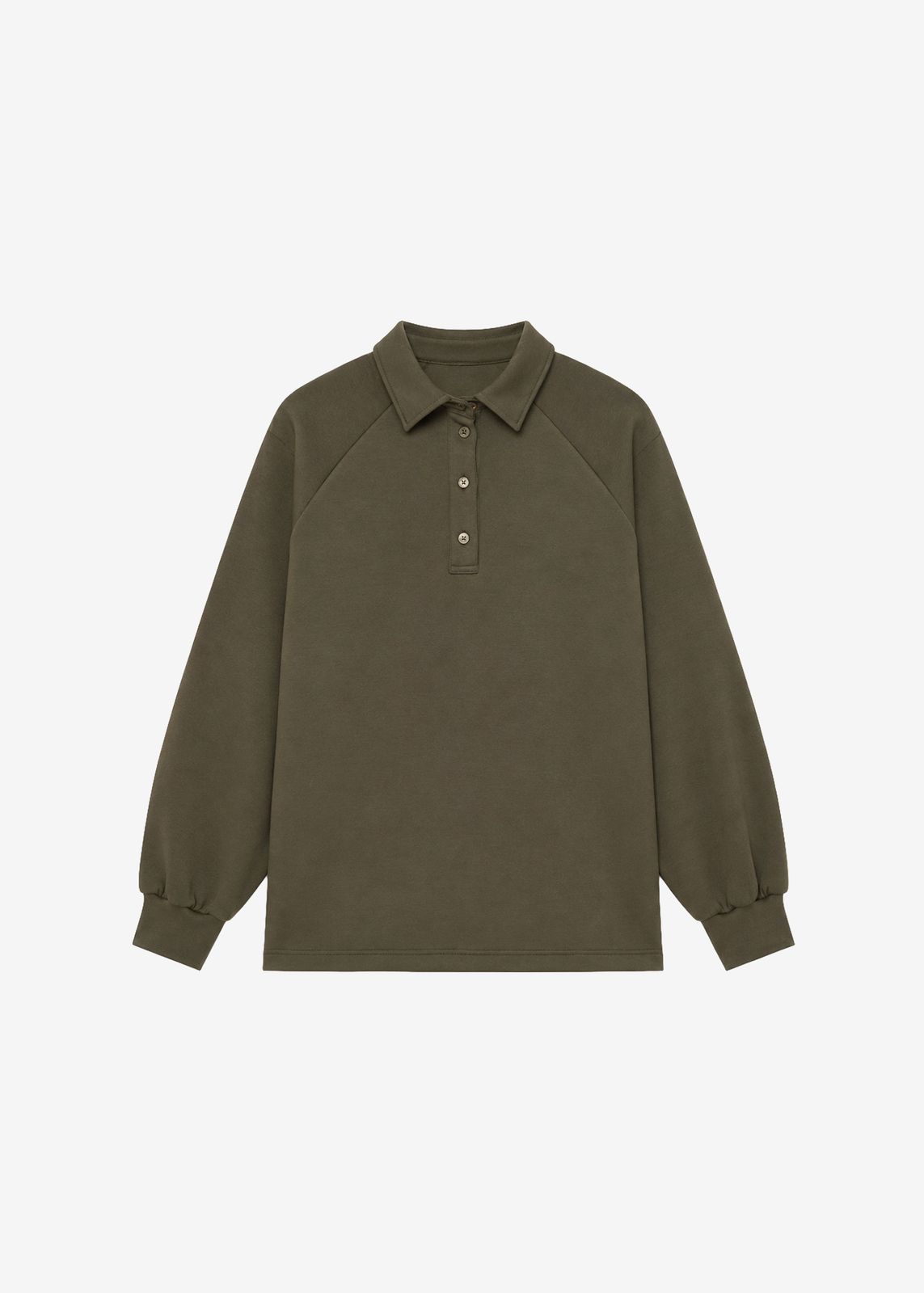 Naen Neoprene Polo Top - Dark Olive