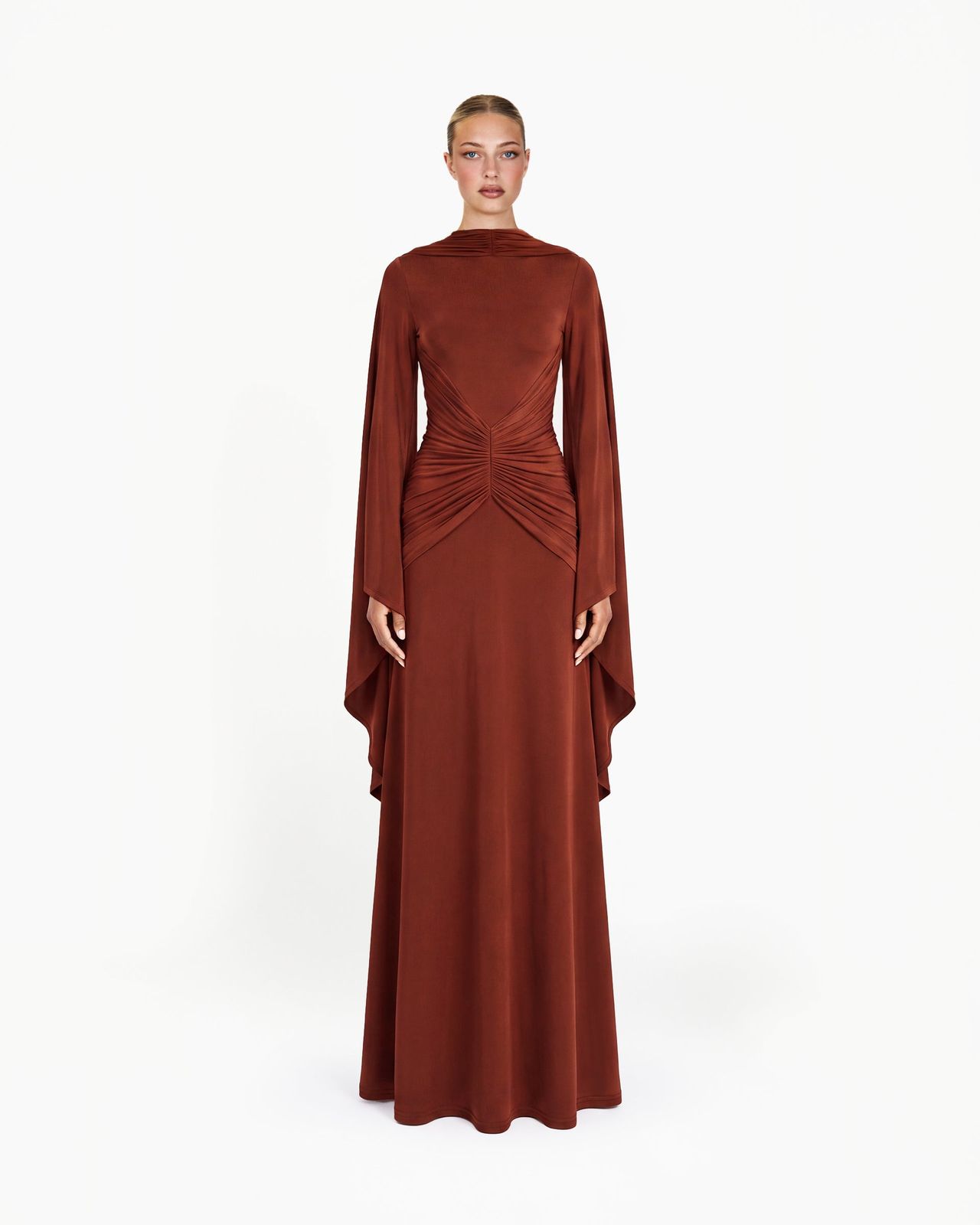 Kaveri Dress - Rust Brown