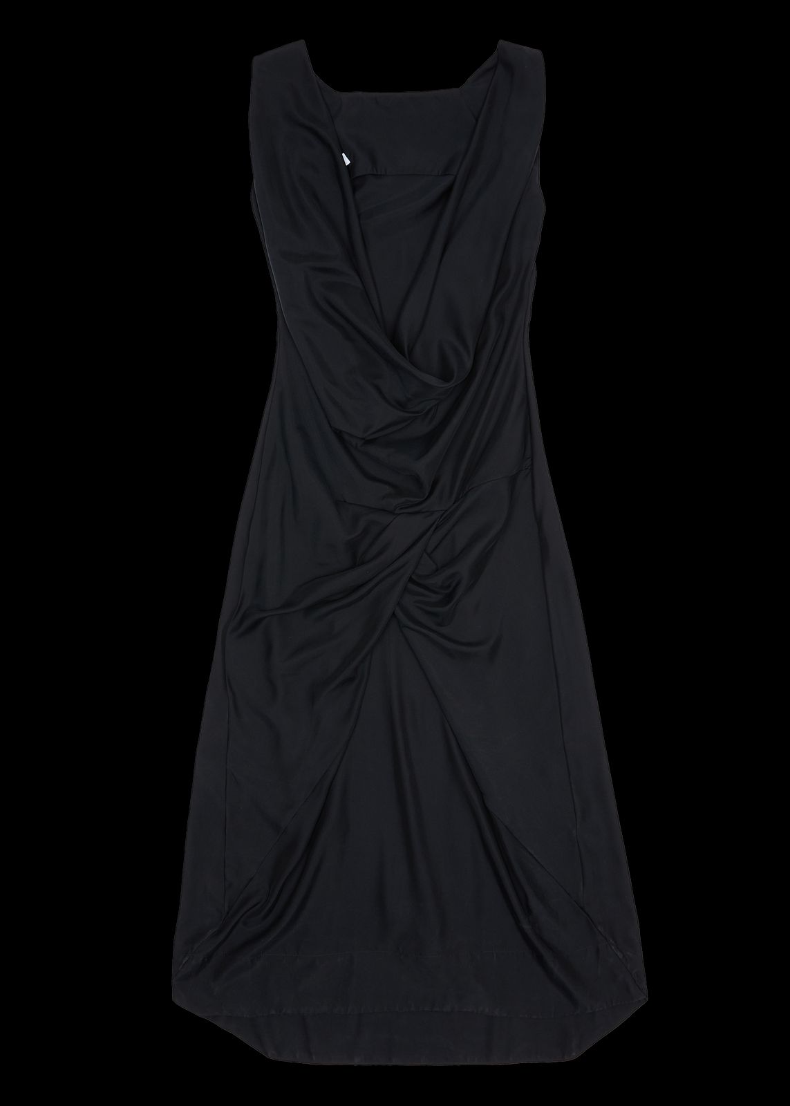 DRAPED DRESS BLACK