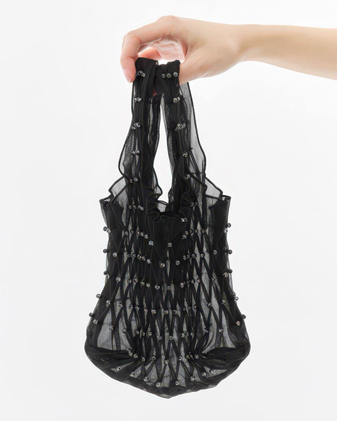 BUBBLE SMOCKED MINI HANDBAG