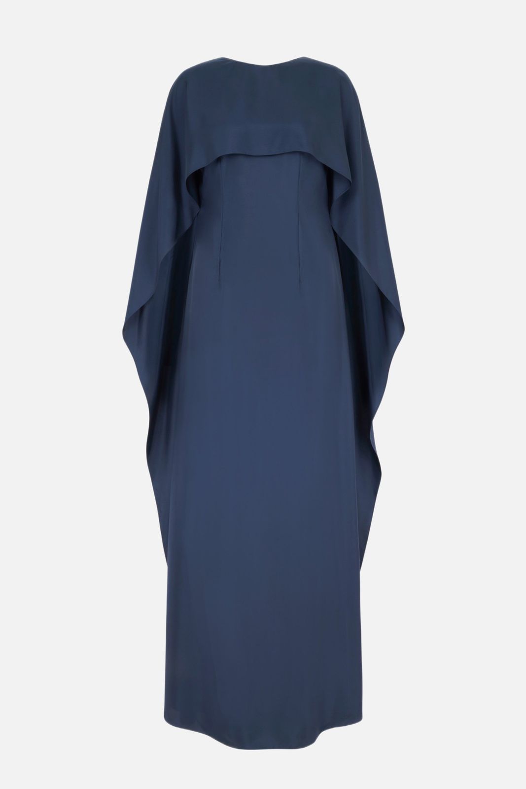 Alphonse Dress in Navy Silk Twill