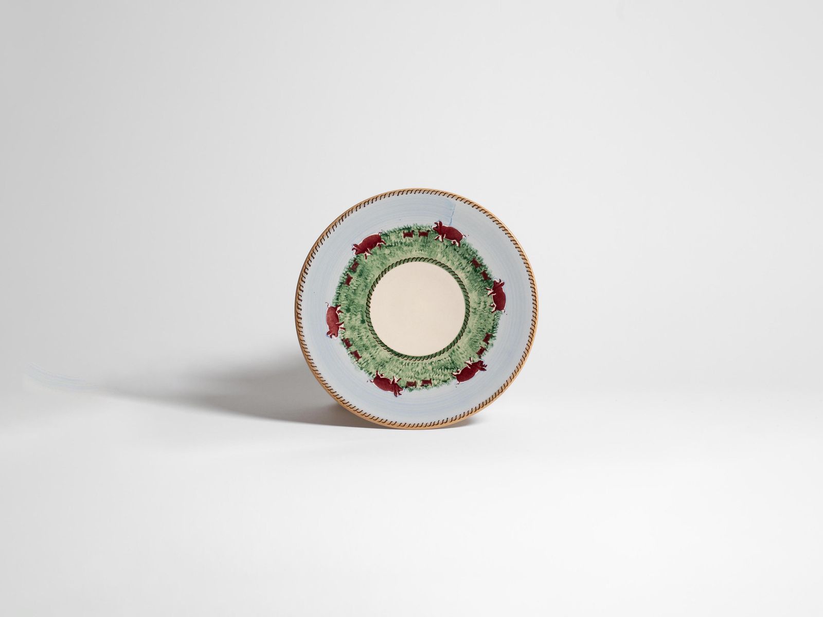 NICHOLAS MOSSE EVERYDAY PLATE IN BLUE & MULTI