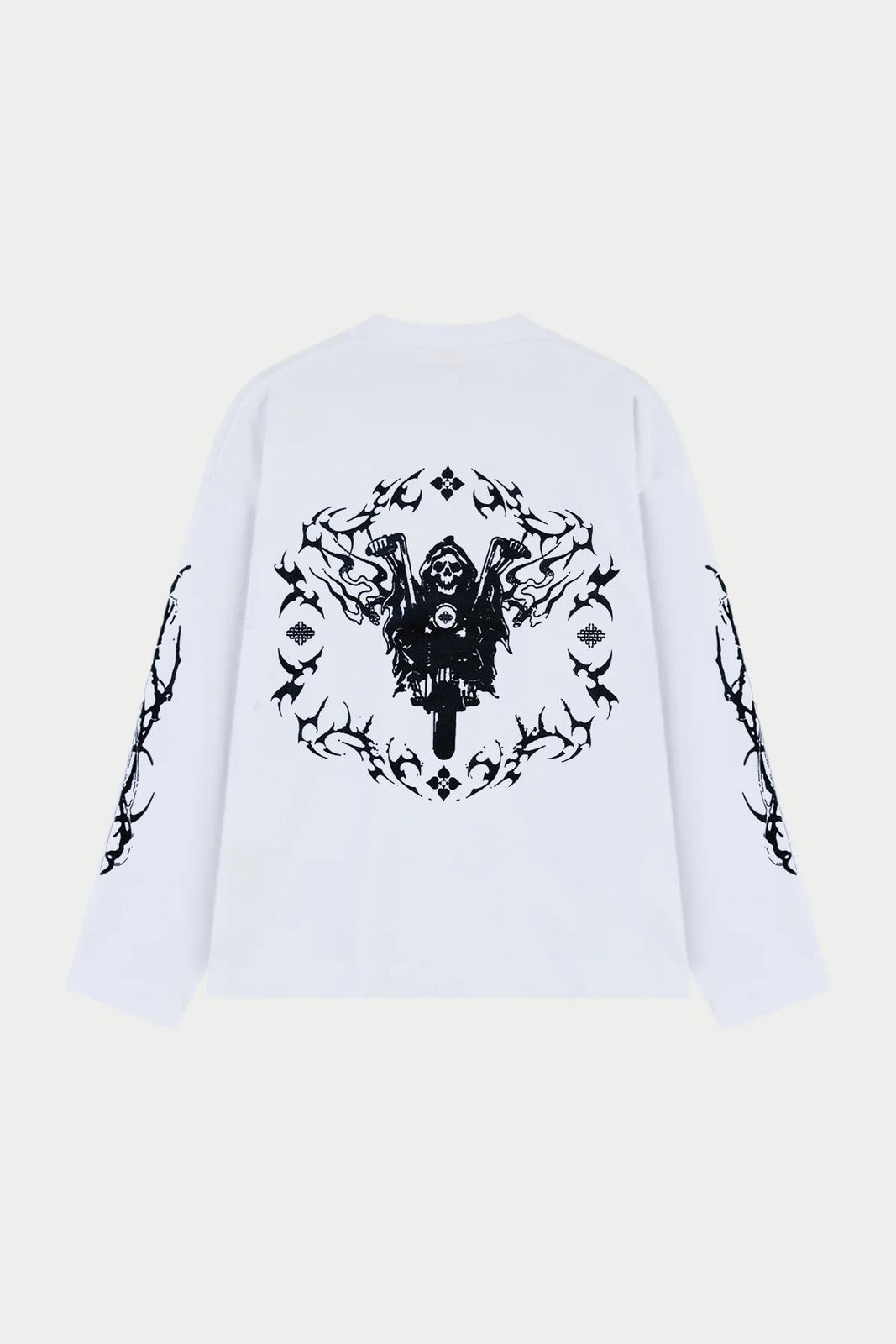 THE SOCIAL X TCC LONG SLEEVE T-SHIRT - WHITE