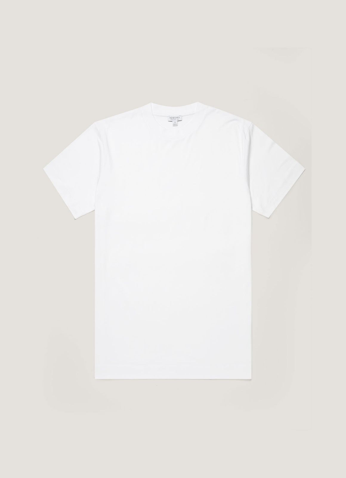 Men's Brushed Cotton T-shirt in White