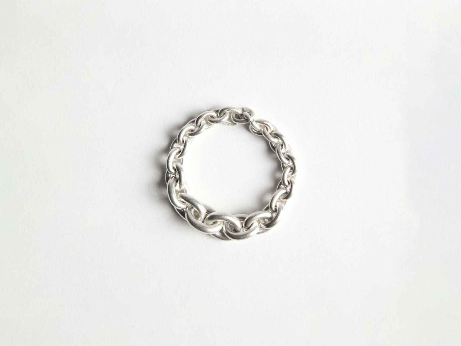 CHAIN-LINK BRACELET IN 18KT WHITE GOLD