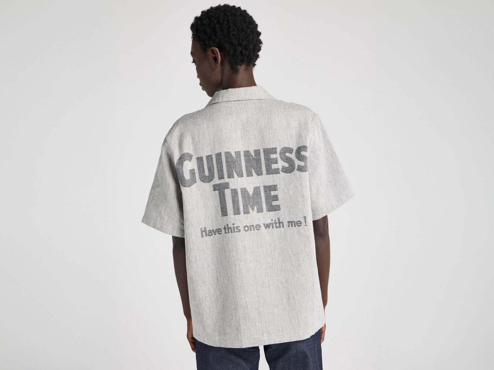 Unisex JW ANDERSON X GUINNESS LINEN SHIRT IN CLAY