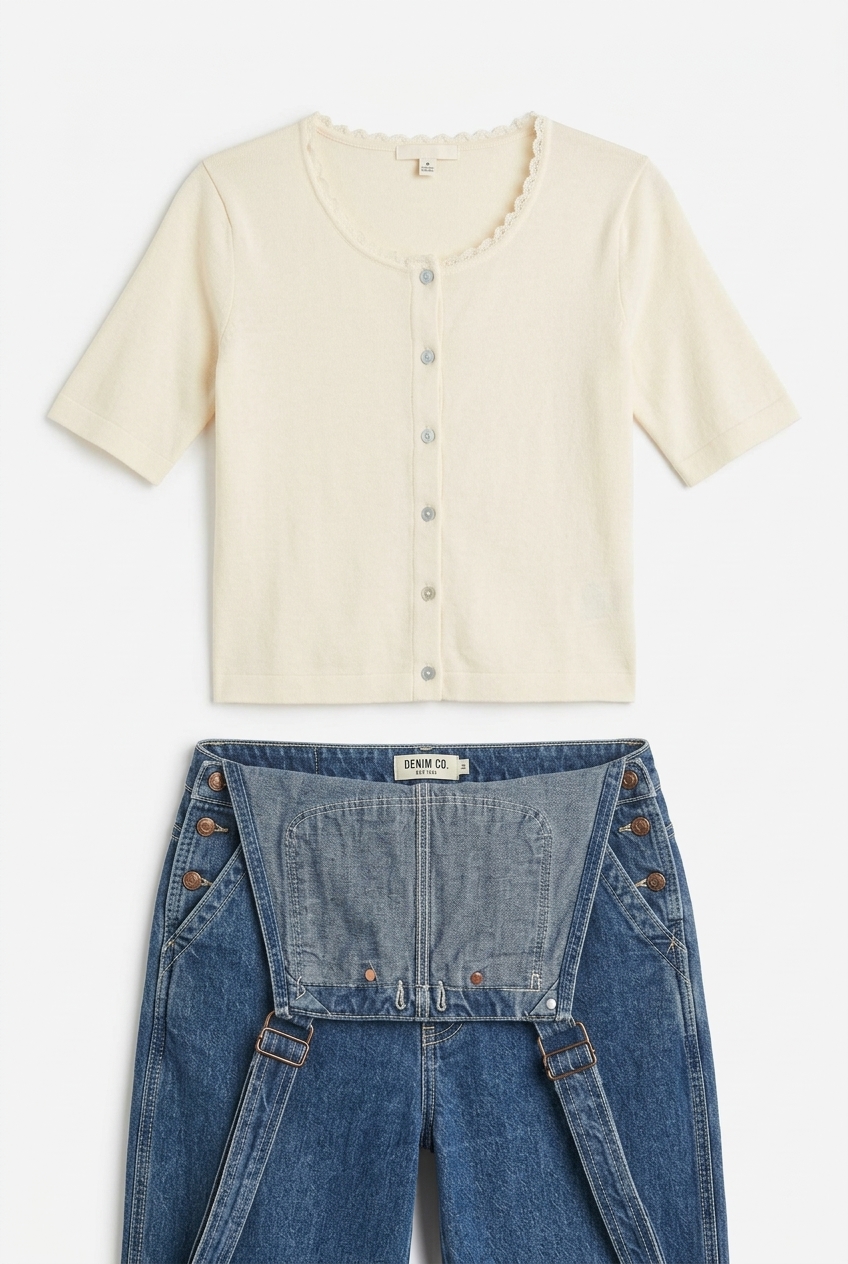Short Sleeve Organic Cardi