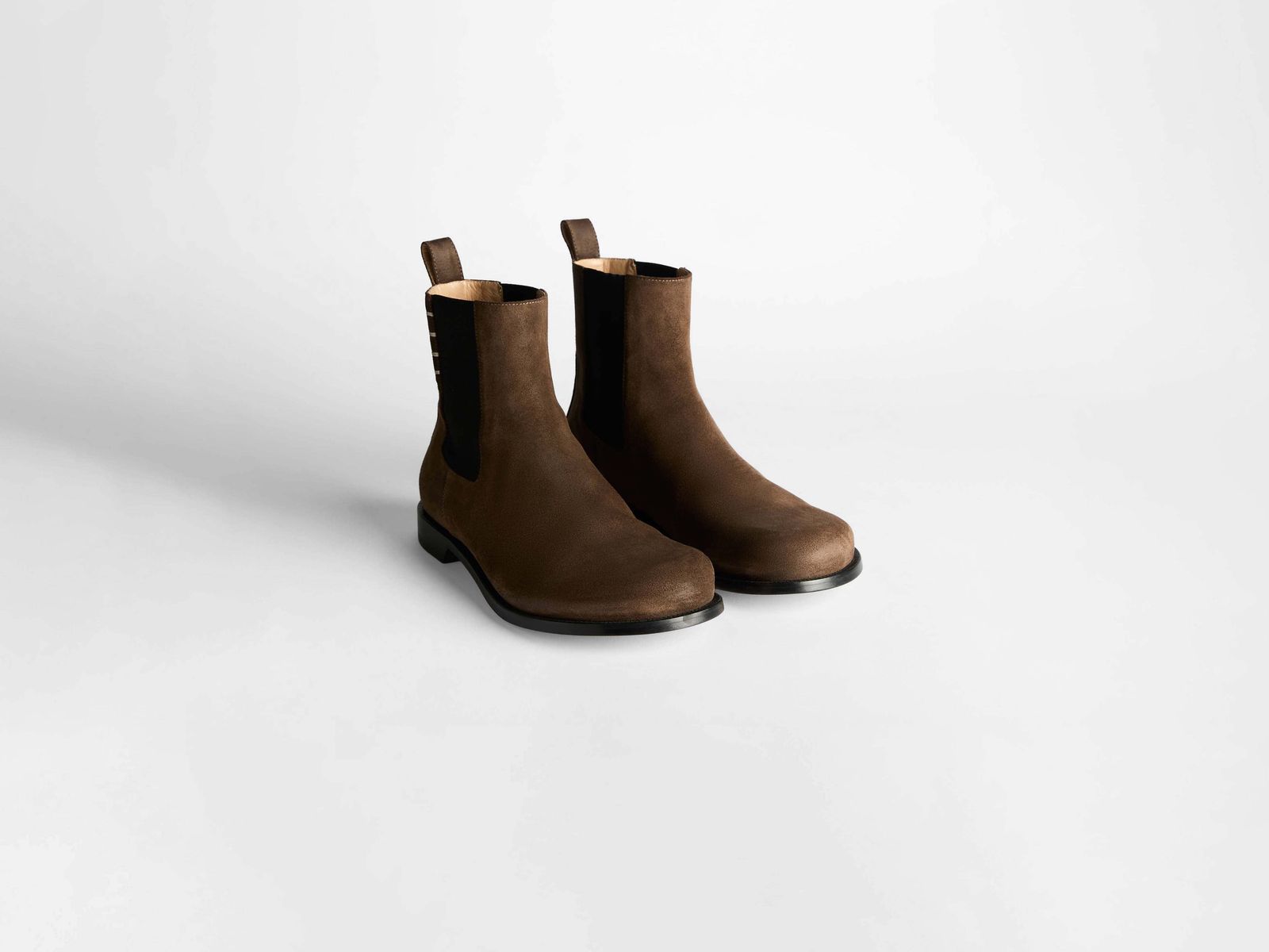 MENS CHELSEA LOAFER BOOTS IN CHOCOLATE BROWN