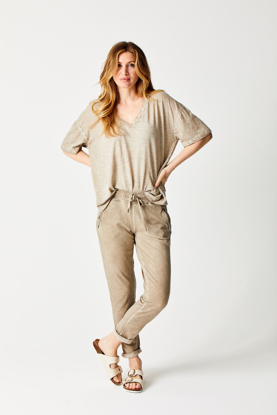 Bailey Vintage Wash  Side Zip Joggers