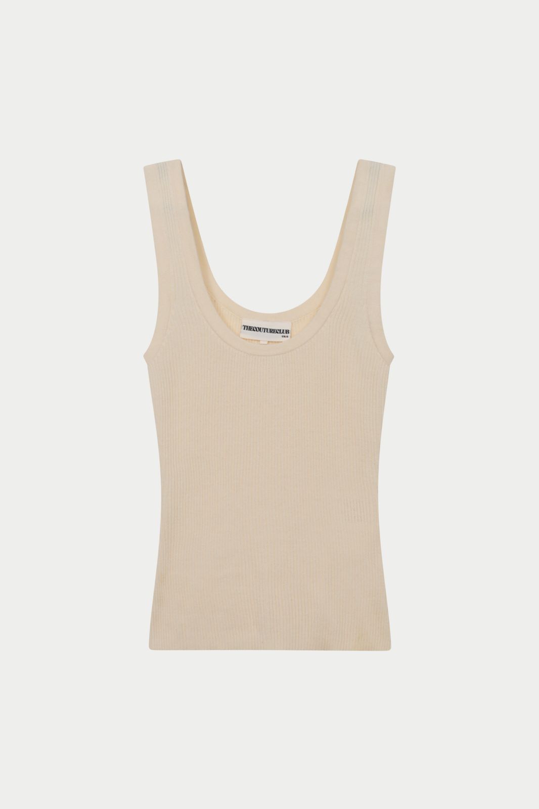 RIBBED VEST TOP - BUTTERMILK