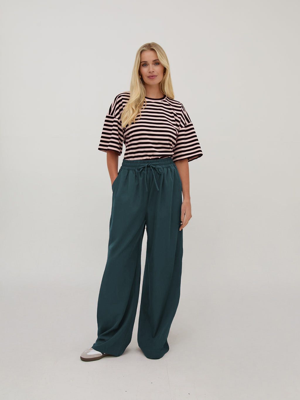 Ebba Forest Green Super Soft Trousers