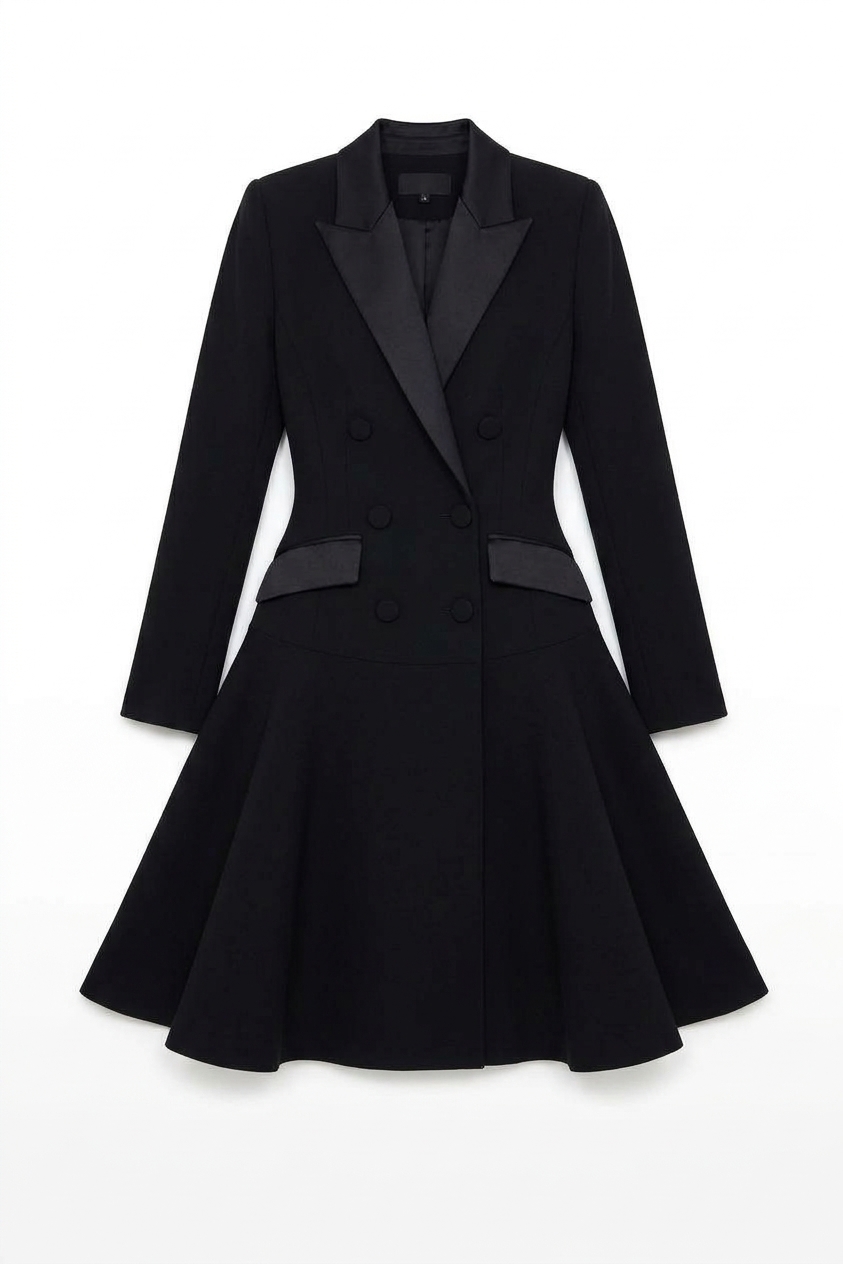 Monica Black Blazer Dress