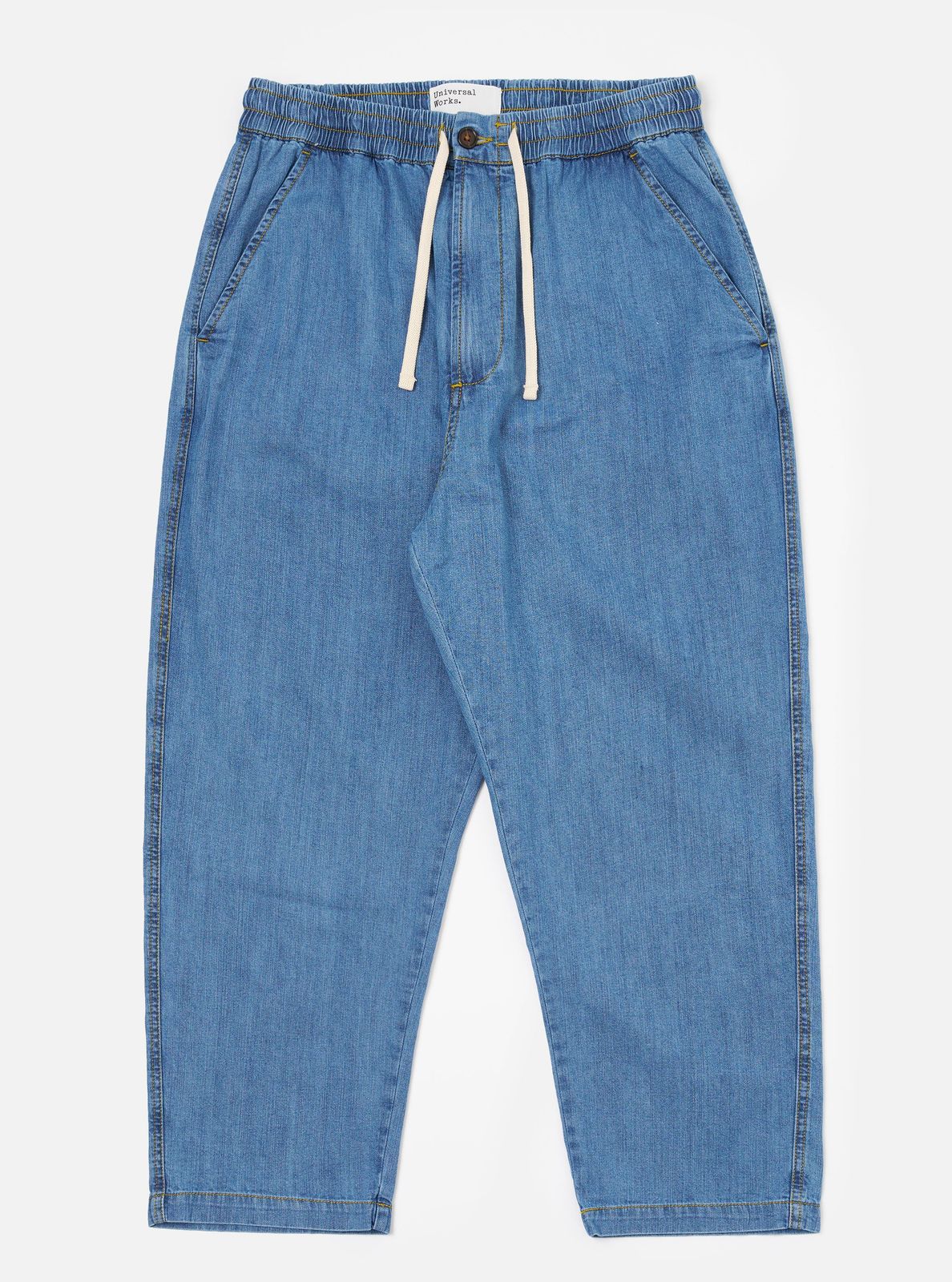 Washed Indigo 8oz Slub Denim Hi Water Trouser
