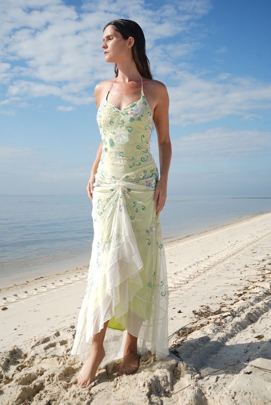Y2k Beaded Layered Fairy Gown