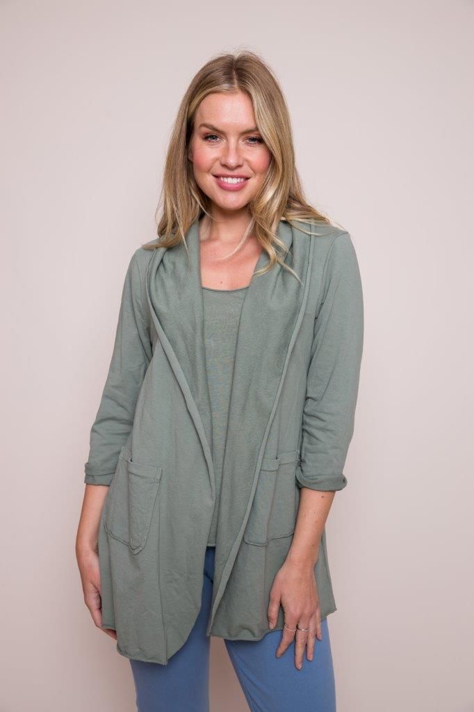 Beli Long Line Jersey Jacket