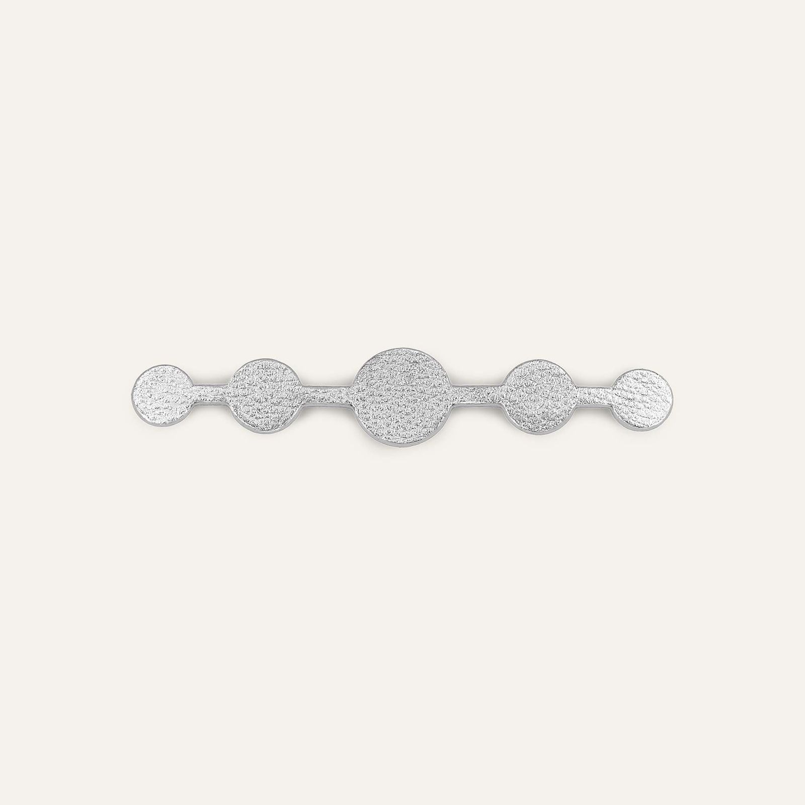 Deco Solo Mini | Shimmer Metallic Silver with Silver hardware