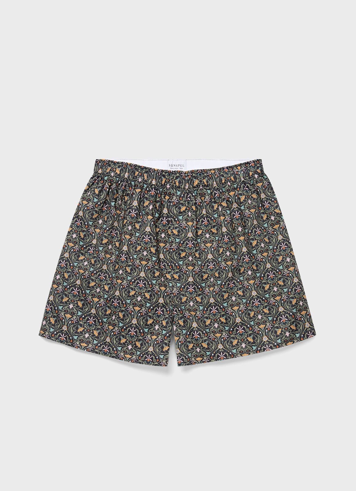 Men's Classic Boxer Short in Liberty Fabric in Ghost Orchid