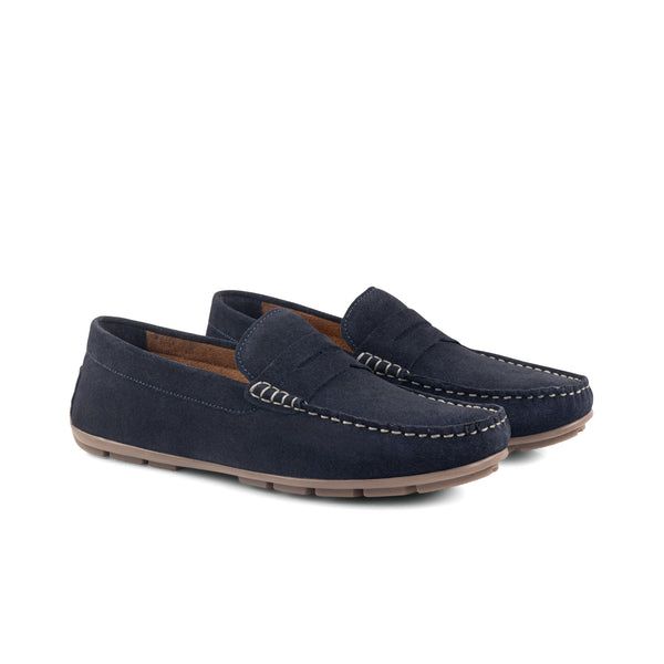 Bari Navy driving loafer