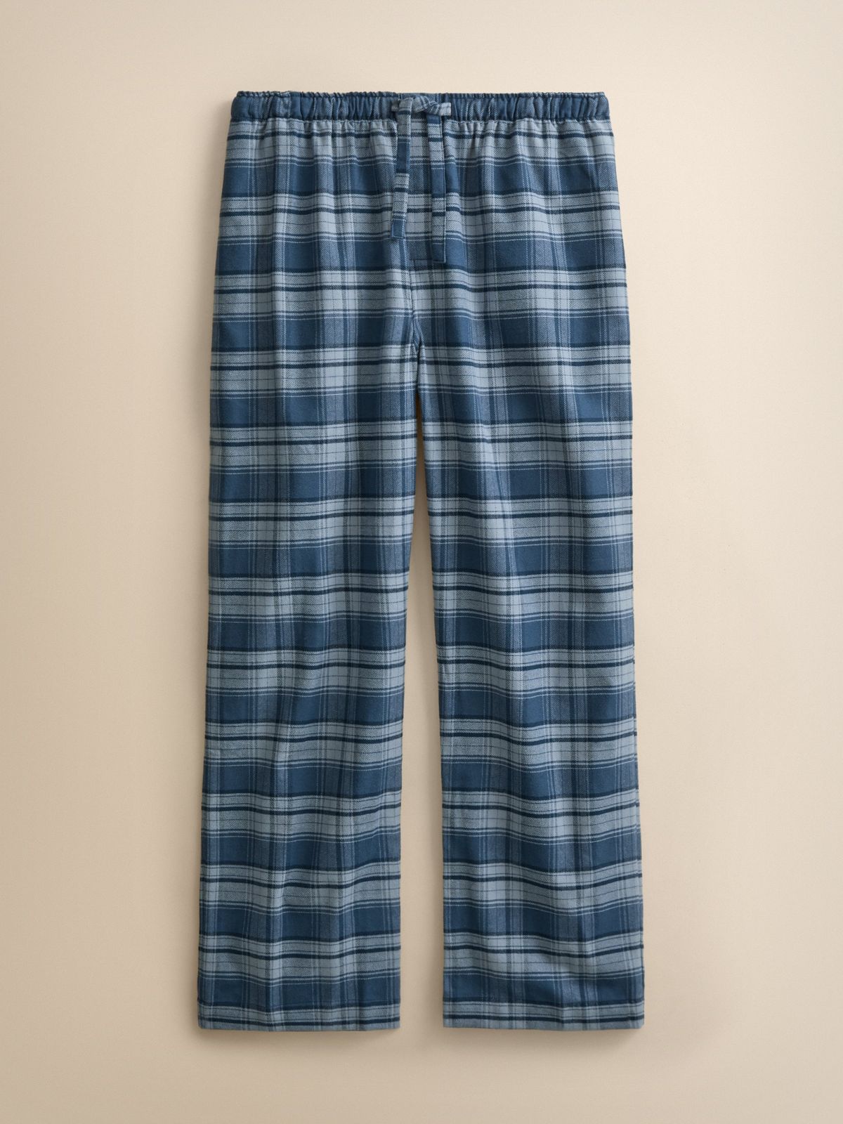 Kelburn Brushed Cotton Lounge Trousers Blue Check