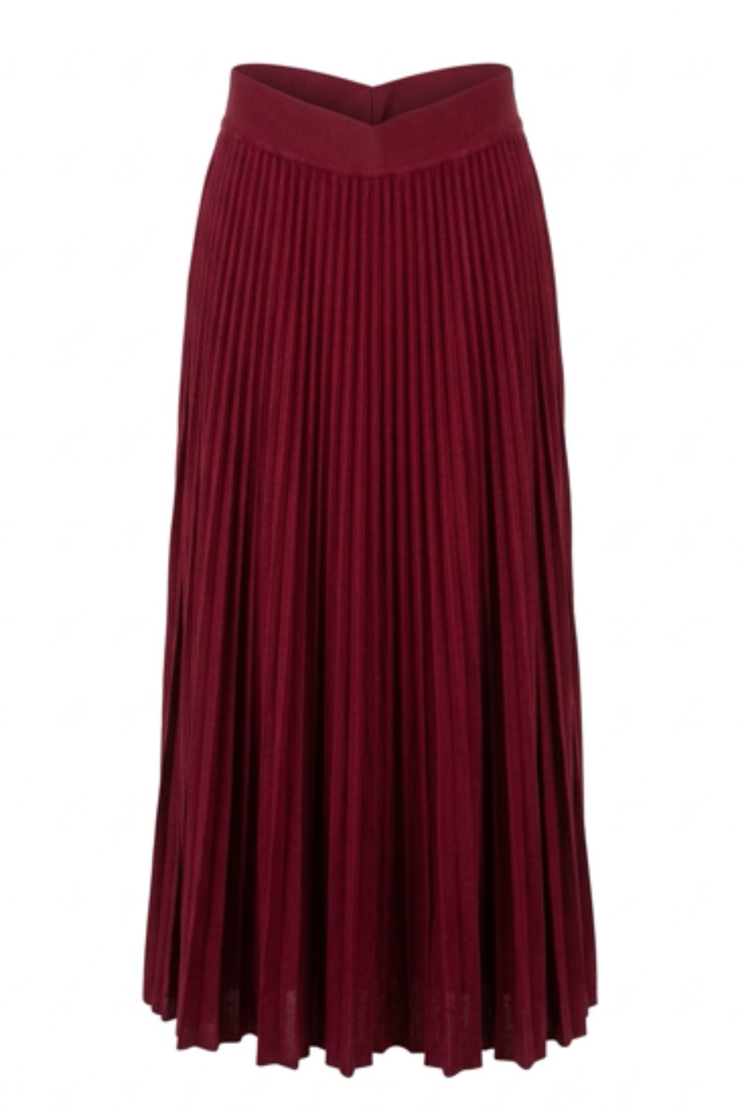 Maplewood Knitted Skirt in Wine