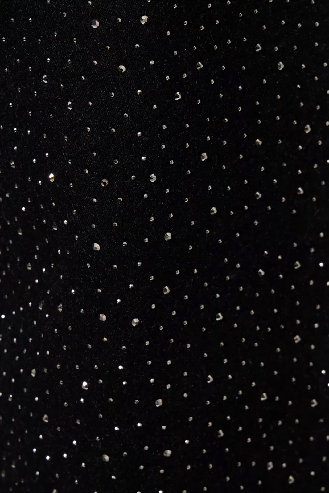 Demi Rich Cotton Black Diamante Flare Jeans