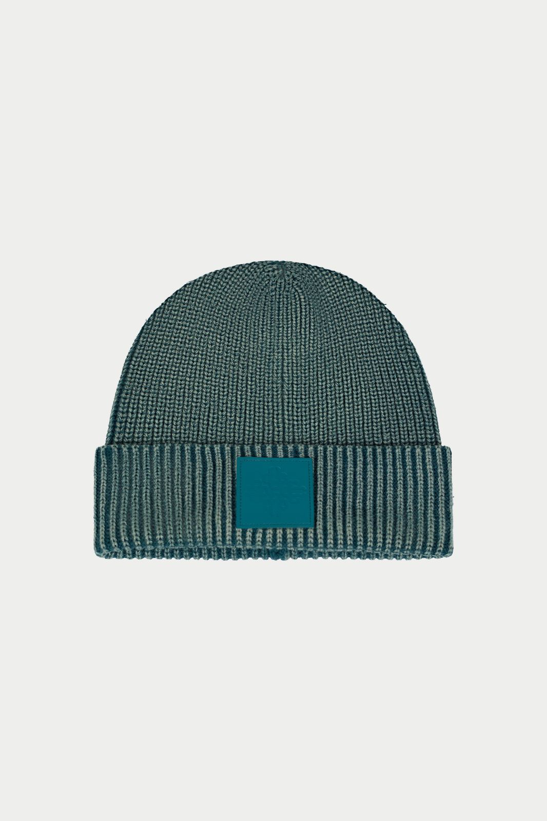 WASHED RIBBED BEANIE - TEAL