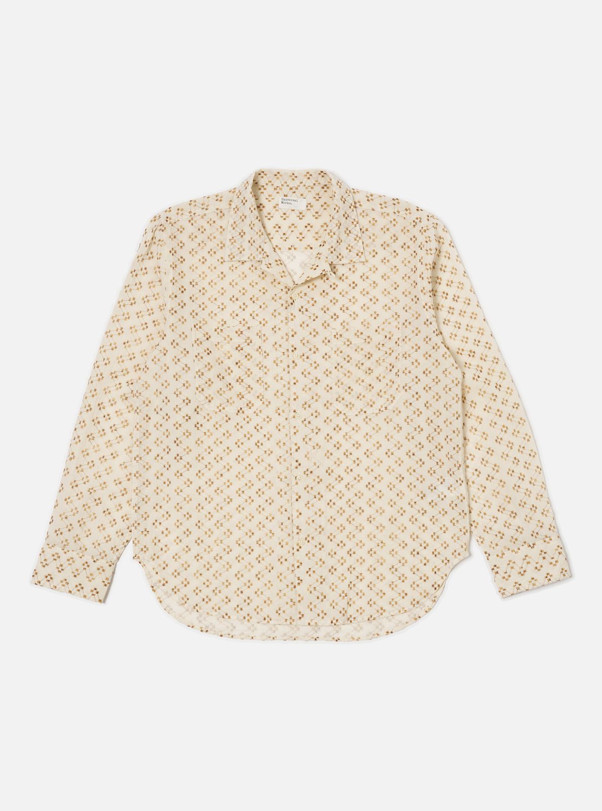 Camel Mitla Weave Work Shirt