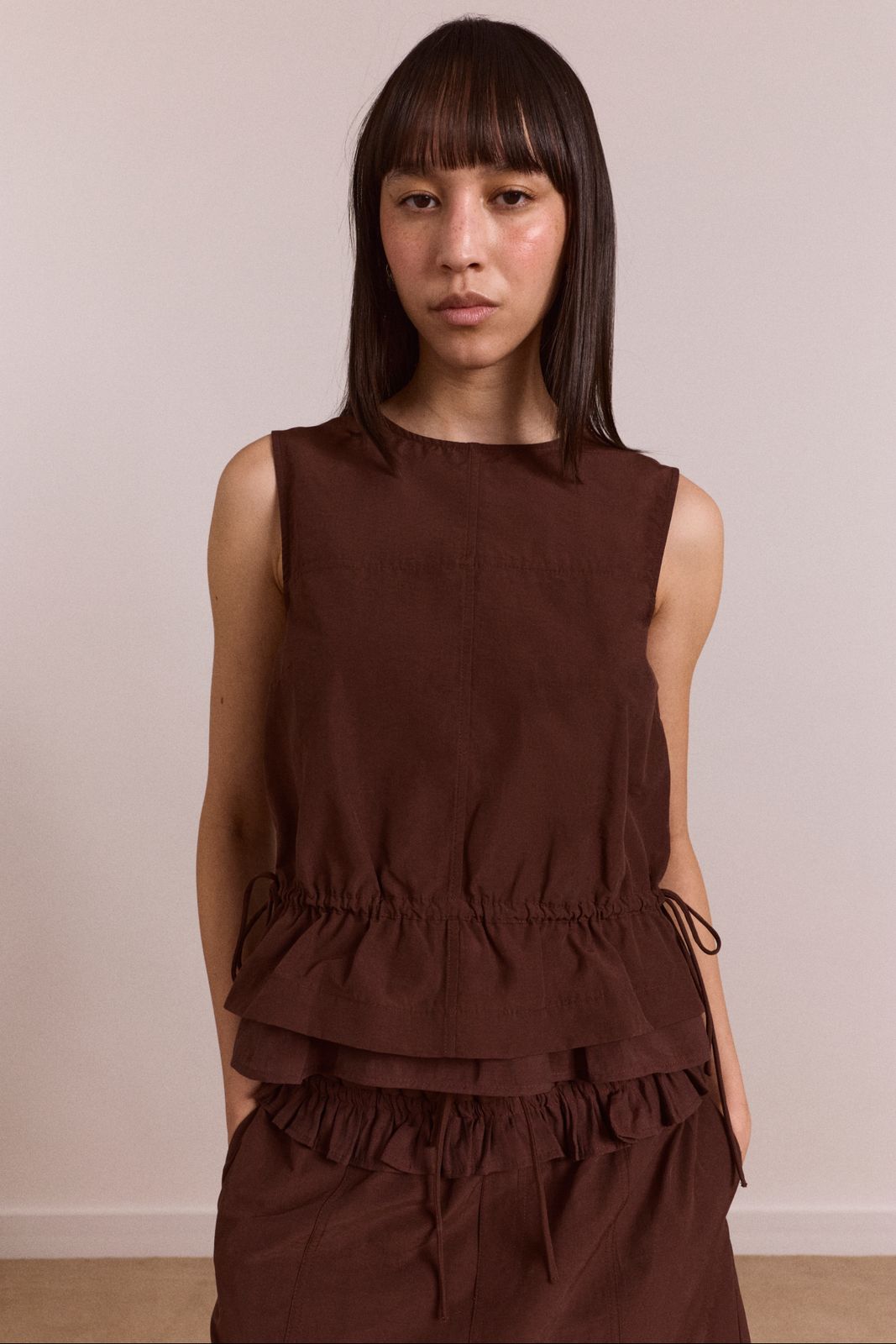Ailani Blouse - Choc