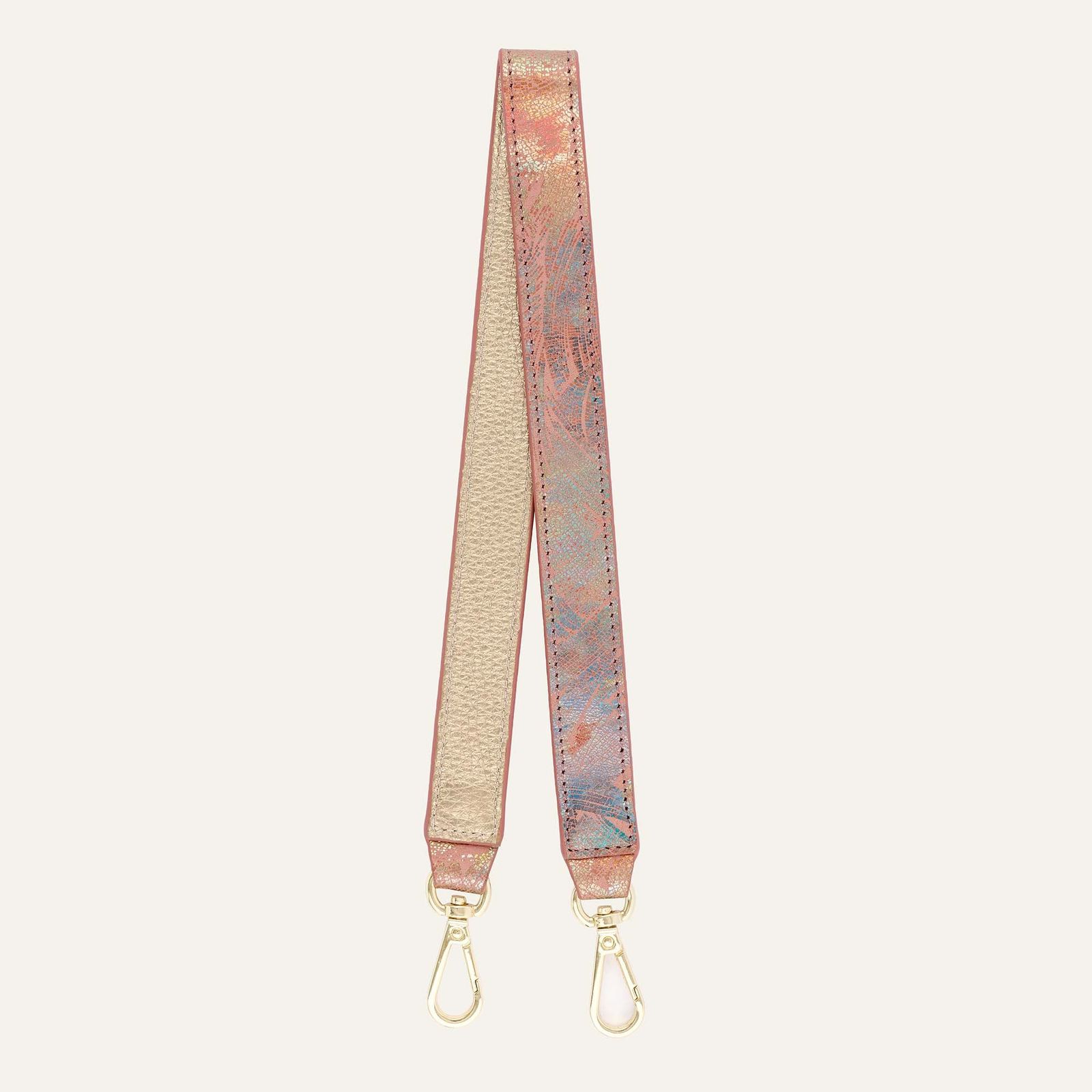 Grabette Handle | Peach Strokes with Gold hardware